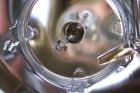 Used Feldmeier Pressure Tank, 50 Gallon, 316L stainless steel, vertical. 23 5/8