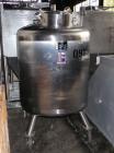 Used Feldmeier Pressure Tank, 250 Gallon, 316 Stainless Steel, Vertical. 42’’ diameter x 36’’ straight side, dished top and bottom. Internal rated 75psi/FV at 300 deg.f.. Openings top 1-1/2’’, (2) 2’...