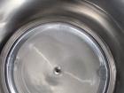 Used Feldmeier Pressure Tank, 250 Gallon, 316 Stainless Steel, Vertical. 42’’ diameter x 36’’ straight side, dished top and bottom. Internal rated 75psi/FV at 300 deg.f.. Openings top 1-1/2’’, (2) 2’...