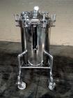 Used Feldmeier Receiver Tank, 60 Gallon, Stainless Steel. 24