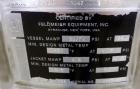 Used Feldmeier Pressure Tank, 40 Gallon, 316L Stainless Steel, Vertical. Approximately 22” diameter x 25” straight side, slight dished clamp-on top, dished bottom.  Internal rated 30/full vacuum at -...