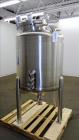 Unused- Feldmeier Tank, 500 Liter (132.8 Gallon), 316L Stainless Steel, Vertical