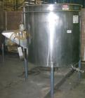 USED: Filpaco tank, 425 gallon, 304 stainless steel, vertical. 52