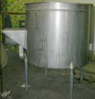 USED: Filpaco tank, 425 gallon, 304 stainless steel, vertical. 52