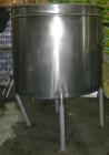 USED: Filpaco tank, 425 gallon, 304 stainless steel, vertical. 52