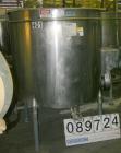 USED: Filpaco tank, 425 gallon, 304 stainless steel, vertical. 52