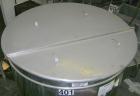 USED: Filpaco tank, 425 gallon, 304 stainless steel, vertical. 52