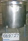 USED: Filpaco tank, 425 gallon, 304 stainless steel, vertical. 52