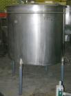USED: Filpaco tank, 425 gallon, 304 stainless steel, vertical. 52
