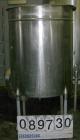 USED: Filpaco tank, 225 gallon, 304 stainless steel, vertical. 38