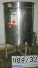 USED: Filpaco tank, 225 gallon, 304 stainless steel, vertical. 38