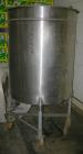 USED: Filpaco tank, 225 gallon, 304 stainless steel, vertical. 38