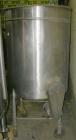 USED: Filpaco tank, 225 gallon, 304 stainless steel, vertical. 38