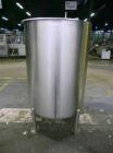Used G&F Manufacturing Model 200GVD 200 Gallon Tank. Machine is of Stainless Steel construction. Has Vertical orientation. Approximate 38