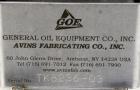 Used General Oil Equipment Company Tank, 200 gallon, 316 stainless steel, vertical. 37-1/2