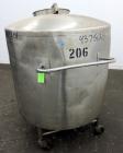 Used- Groen Tank, 200 Gallon, 304 Stainless Steel, Vertical.  42