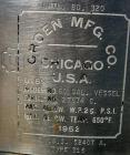 Used Groen Pressure Tank, 60 Gallon, 316 Stainless Steel, Vertical. 24