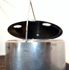 Used Groen Farm Milk Tank, 275 Gallon, Model RW3-275, 304 Stainless Steel, Vertical. Approximate 53’’ diameter x 29’’ straight side. Open top with a full 1 piece hinged cover, sloped bottom. Approxim...