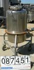 USED: Groen Pressure Tank, 60 gallon, 316 stainless steel, vertical. 24