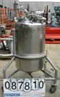 USED: Groen pressure tank, 60 gallon, 316 stainless steel, vertical. 24