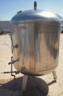Used Grundy Pressure Tank, 182 gallon, 304 stainless steel, vertical. 38
