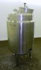 Used Hartel Tank, 125 Gallon (475 Liter), 316 Stainless Steel, Vertical. 30
