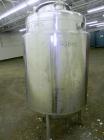 Used Hartel Tank, 125 Gallon (475 Liter), 316 Stainless Steel, Vertical. 30