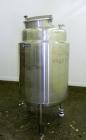 Used Hartel Tank, 125 Gallon (475 Liter), 316 Stainless Steel, Vertical. 30
