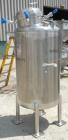 Used ITT Industries Pure-Flo Precision Tank, 165 gallon (625 liter), 316 stainless steel, vertical. 32’’ Diameter x 48’’ straight side, dished top and bottom. Internal rated atmospheric at –20 to 250...
