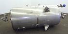 Used Indian Tuff-Tank, 350 Gallon, 316 Stainless Steel, Vertical. Approximate 38” diameter x 35” straight side. Flat top, slight coned bottom. Openings top (3) 1-1/2”, 2”, 20” man way with cover. 1-1...