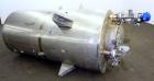 Used Indian Tuff-Tank, 350 Gallon, 316 Stainless Steel, Vertical. Approximate 38” diameter x 35” straight side. Flat top, slight coned bottom. Openings top (3) 1-1/2”, 2”, 20” man way with cover. 1-1...