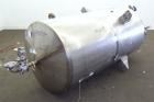 Used Indian Tuff-Tank, 350 Gallon, 316 Stainless Steel, Vertical. Approximate 38” diameter x 35” straight side. Flat top, slight coned bottom. Openings top (3) 1-1/2”, 2”, 20” man way with cover. 1-1...