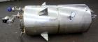 Used Indian Tuff-Tank, 350 Gallon, 316 Stainless Steel, Vertical. Approximate 38” diameter x 35” straight side. Flat top, slight coned bottom. Openings top (3) 1-1/2”, 2”, 20” man way with cover. 1-1...