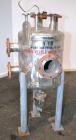 Used Industrial Alloy Fab Pressure Tank, 45 Gallon, 304L Stainless Steel, Vertical. 24 Diameter x 22 straight side, dished top and bottom. Internal rated 35 psi at 400 degrees F. Openings top (2) 1, ...