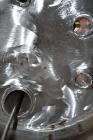 Used Industrial Alloy Fab Pressure Tank, 45 Gallon, 304L Stainless Steel, Vertical. 24 Diameter x 22 straight side, dished top and bottom. Internal rated 35 psi at 400 degrees F. Openings top (2) 1, ...