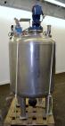 Used Inox-Maurer AG Pressure Tank, 900 Liter (238 Gallon), 316L Stainless Steel, Vertical. Approximate 39” diameter x 34” straight side, dished top and bottom. Internal rated -1/2 bar (-14.50/29 psi)...