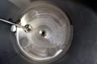 Used Inox-Maurer AG Pressure Tank, 900 Liter (238 Gallon), 316L Stainless Steel, Vertical. Approximate 39” diameter x 34” straight side, dished top and bottom. Internal rated -1/2 bar (-14.50/29 psi)...