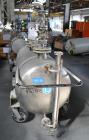 Used Inox AG Mobile Pressure Tank, 630 Liter (166.48 Gallon), 316L Stainless Steel, Horizontal. Approximate 27 diameter x 62 straight side, dished ends. Internal rated 2 kp/cm2 (1.96 bar/28.4 psi) at...