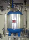 Used J.D. Cousins Pressure Tank, Approximately 50 Gallon, 316L Stainless Steel. 24