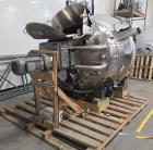 Unused JBF 360 Gallon Stainless Steel Dual-Drive Jacketed Kettle, 316L stainless steel product contact, ASME U-stamped insulated jacket rated 100 PSI at 300F, approximately 360-gallon capacity, dish ...