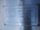 Used Javo N.V. Alkmaar Pressure Tank, 100 Gallon, Stainless Steel, Vertical. 30'' diameter x 30'' straight side, dished top and bottom. Internal rated 50 psi at 300 deg F. 15'' top manway with cover,...