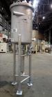 Used- Lee Industries Teflon Lined Pressure Tank, 144 Gallon, Model 144DBT, 316 Stainless Steel, Vertical. 30