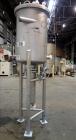 Used Lee Industries Teflon Lined Pressure Tank, 144 Gallon, Model 144DBT, 316 Stainless Steel, Vertical. 30