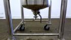 Used Lee Industries Pressure Tank, 15 Gallons, Model 15DBT, 316 Stainless Steel, Vertical.  18” Diameter x 16” straight side, dished clamp down top, dished bottom. Internal rated 60 psi at -20 to 308...