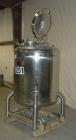 Used Lee Industries Polished Pressure Tank, Model 250DBT, 250 gallon, 316 stainless steel, vertical. 40