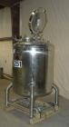 Used- Lee Industries Polished Pressure Tank, Model 250DBT, 250 gallon, 316 stainless steel, vertical. 40