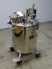 Used Lee Vertical Mix Tank, Pressurized, 316L Stainless Steel 250 Liter, Model 250 LDBT