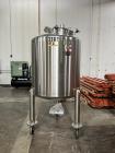 Used Lee Industries 300 Gallon Tank, Model 300DBT, 316L Stainless Steel, Vertical. Approximate 44