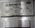 Used- Lee Industries Pressure Tank, 41 Gallon, Model 41DBT, 316L Stainless Steel, Vertical. 18