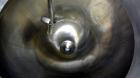 Used Lee Industries Tank,  50 Gallon, Model 50A, 316 Stainless Steel, Vertical. Approximate 30” diameter x 27” deep. Dished top, hemispherical bottom. Off center Lightning Vektor air operated agitato...